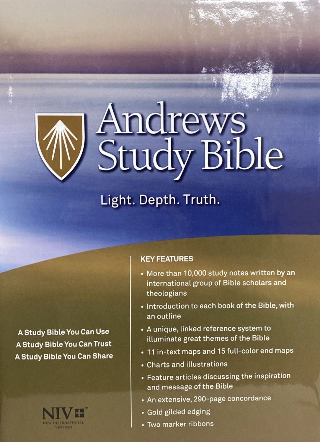 Andrews Study Bible NIV Leather Black