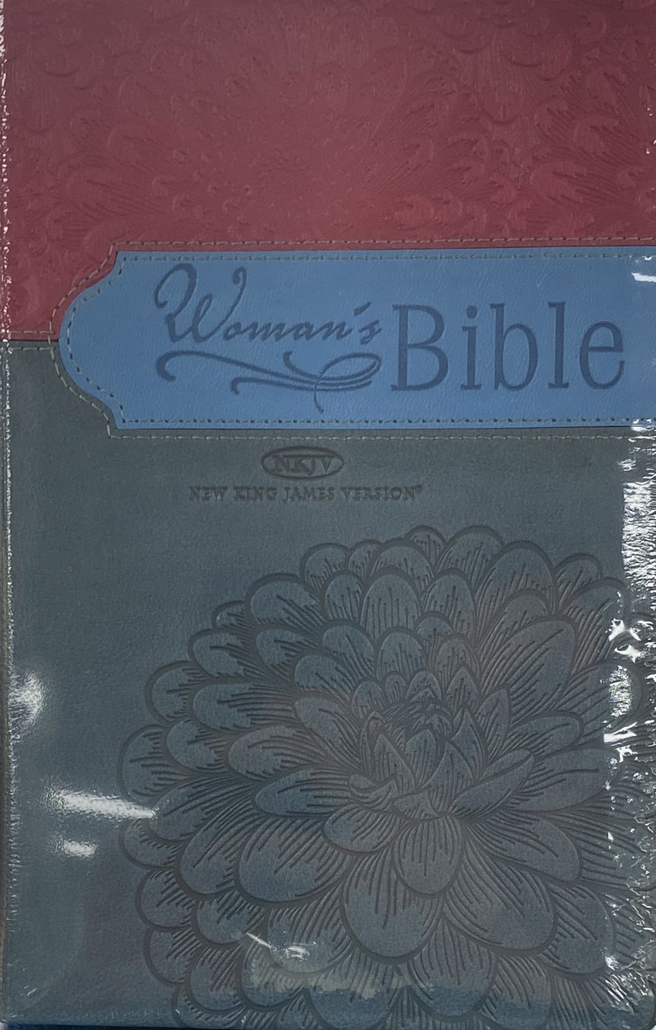 NKJV Women&#39;s Bible Pink/Grey