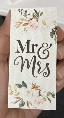 Word Block Mr &amp; Mrs