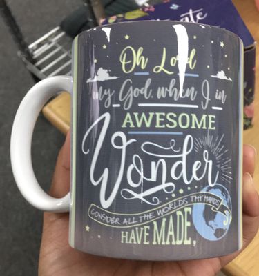 O Lord my God ceramic mug.