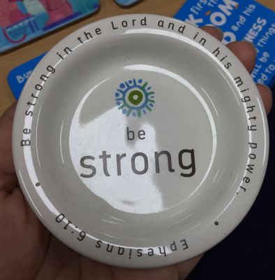 Be Strong Catchall ceramic.