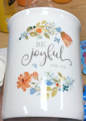 Utensil Holder Be Joyful Grateful Collec.