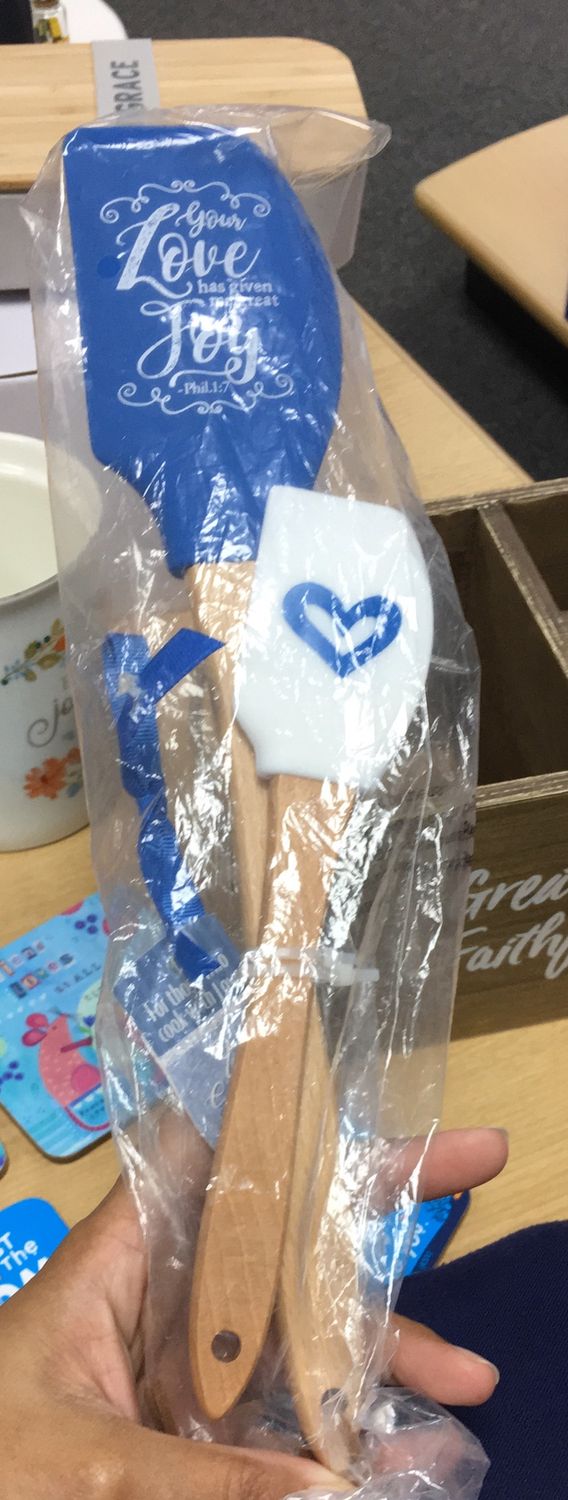 Spatula set double Great Joy Blue.