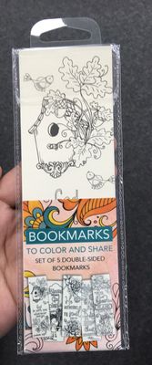 Colouring Bookmarks Faith Orange.