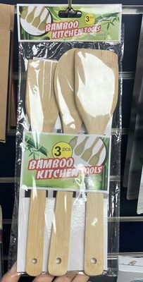 Bamboo Kitchen Untensil set 3PC - 2 CB.