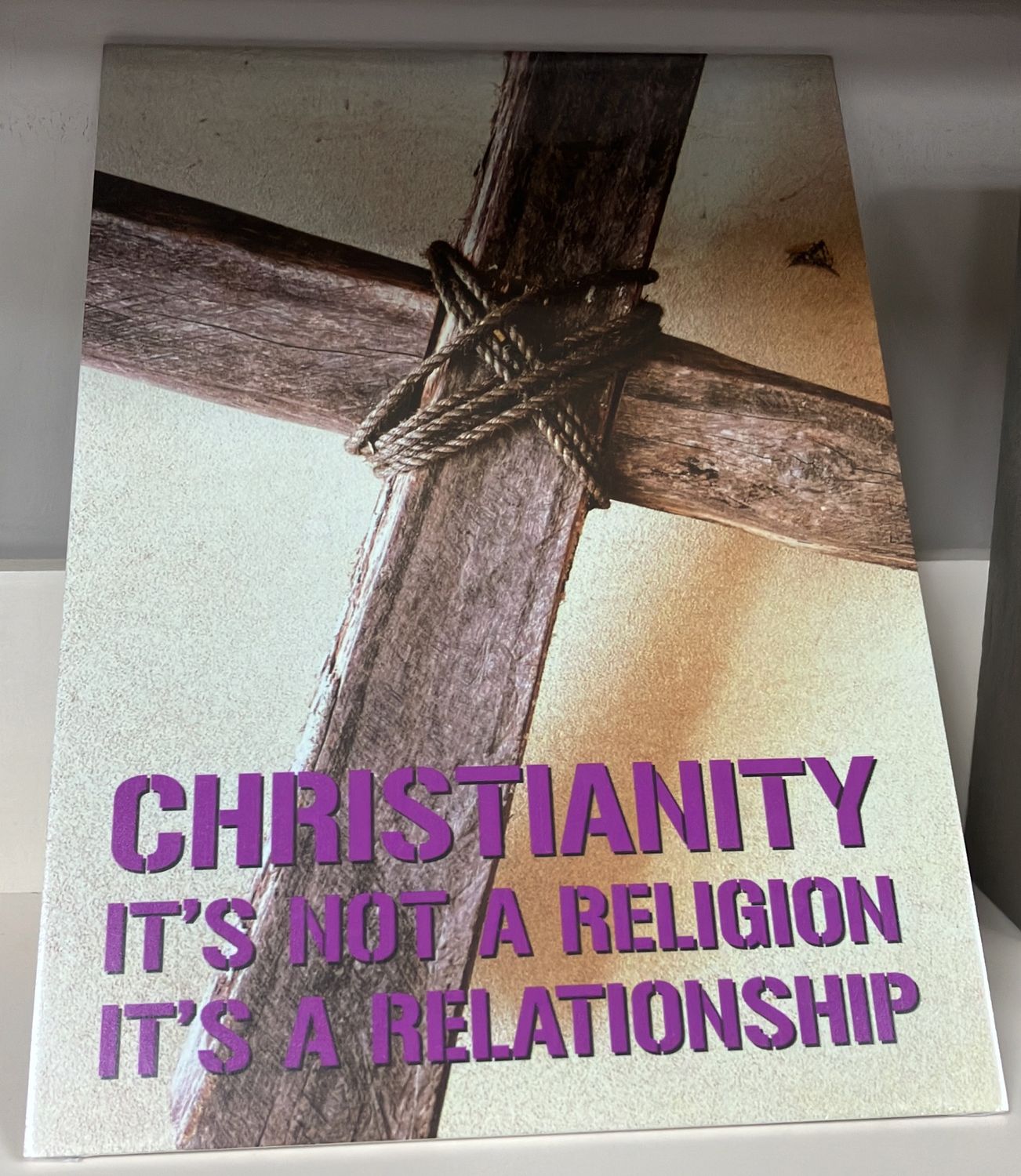Printed Plaque Christianity A4.