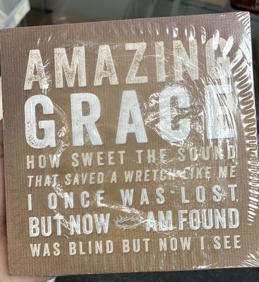 Plaque - Amazing Grace 78719
