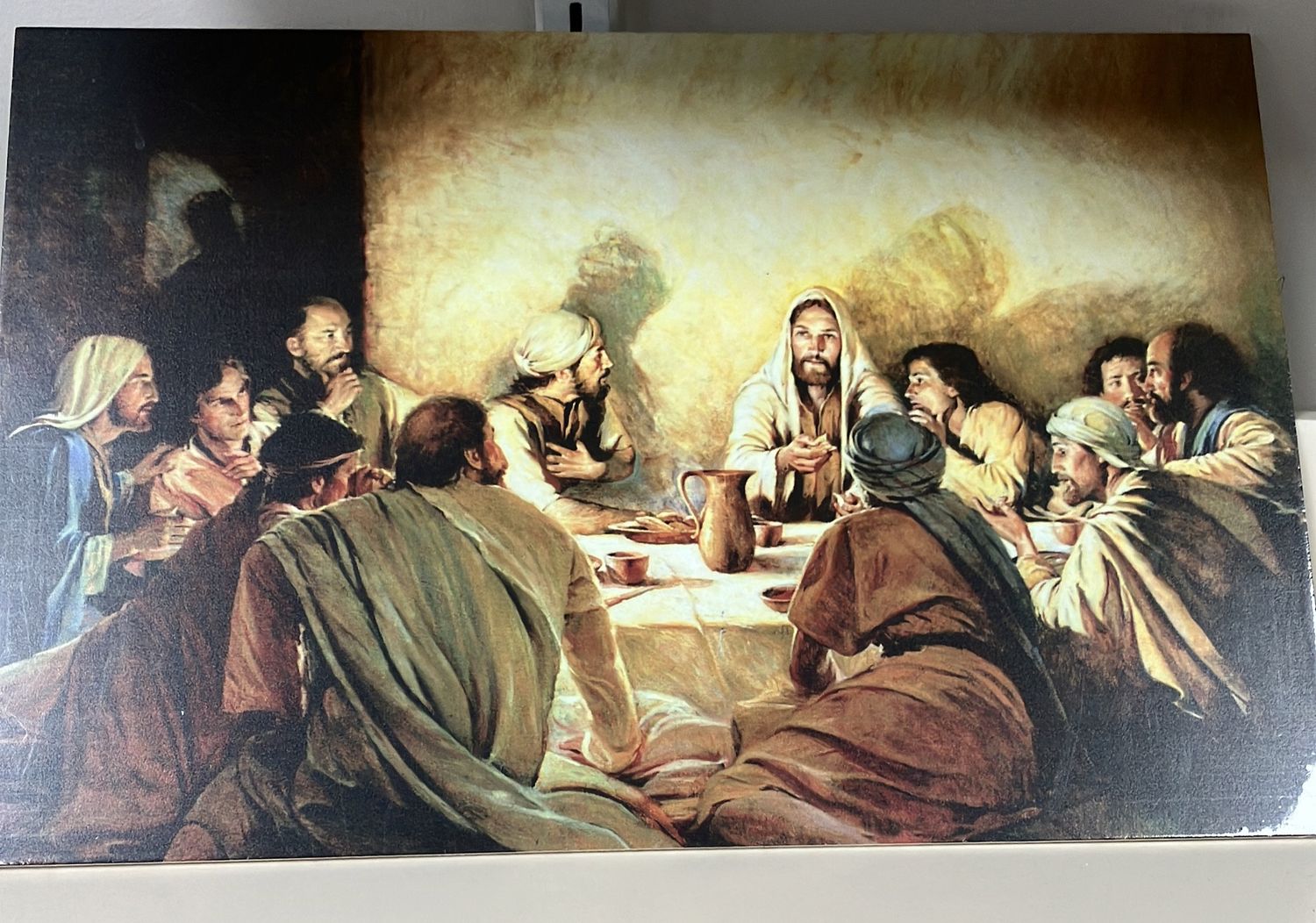 Wooden Plaque Last Supper.