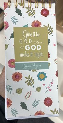 Notepad Give It to God spiral (meyer).