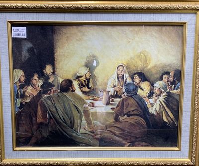 Last Supper Gold Frame