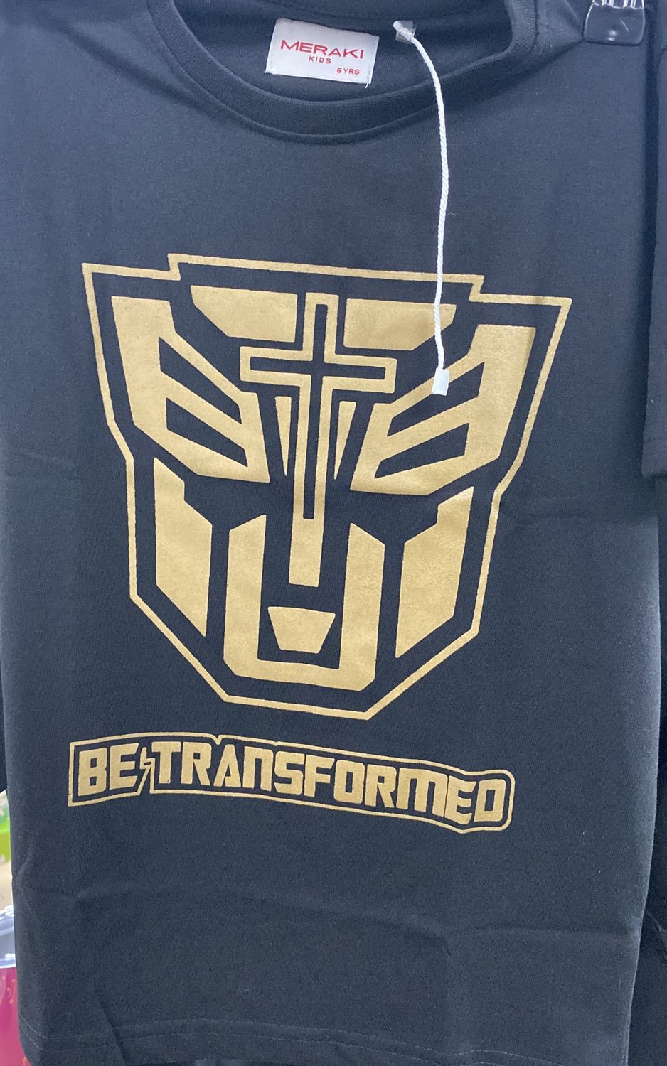 Tshirt KIDS Be Transformed Black 6YR