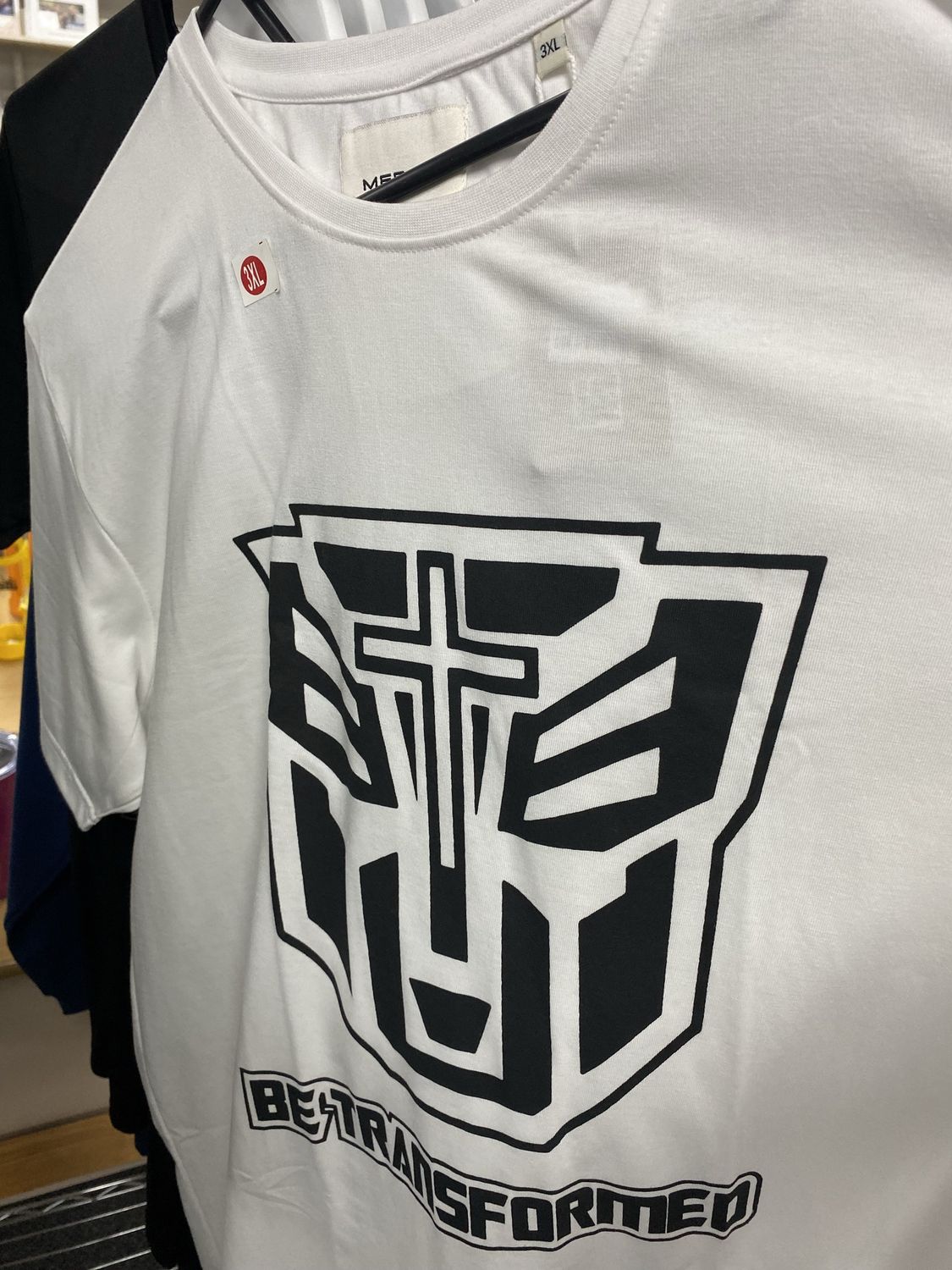 Tshirt Be Transformed White LGE