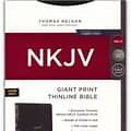 NKJV Thinline Bible Giant Print Indexed Vlack I/L