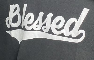 Tshirt KIDS Blessed Black 4YR
