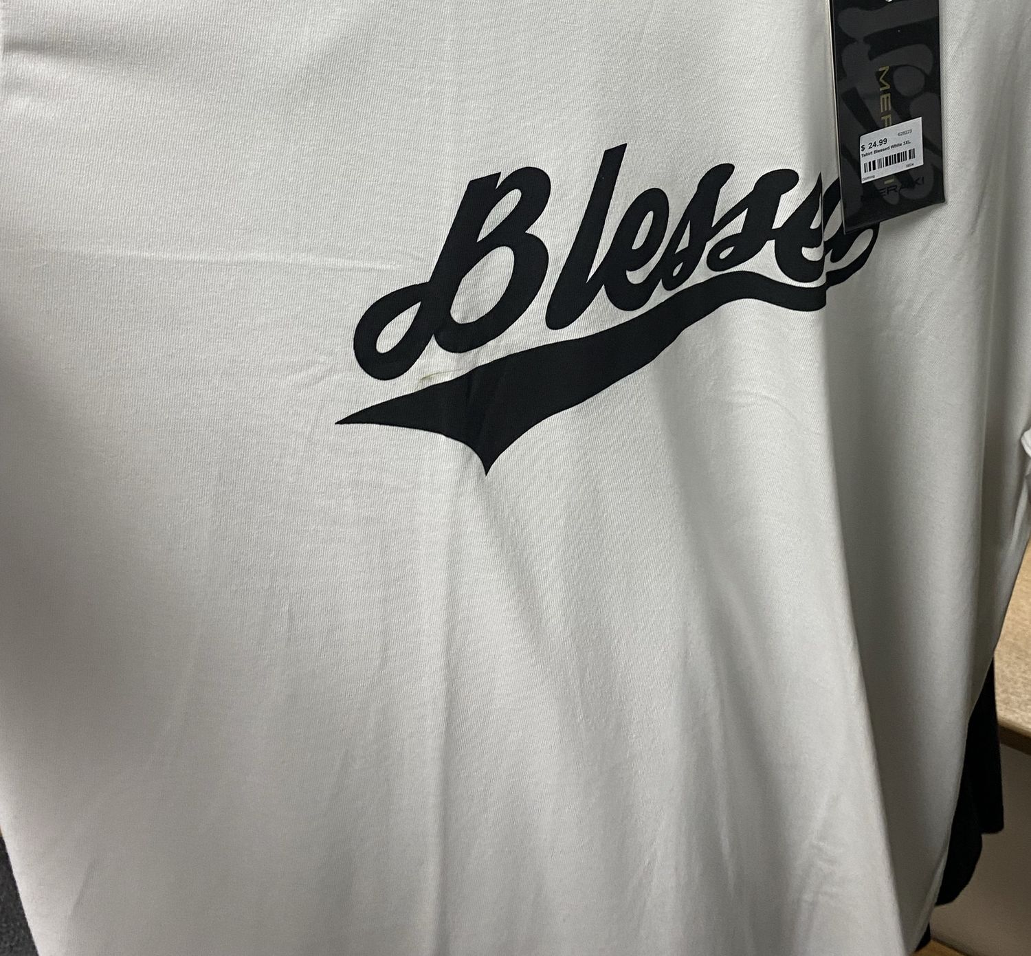 Tshirt Blessed White LGE