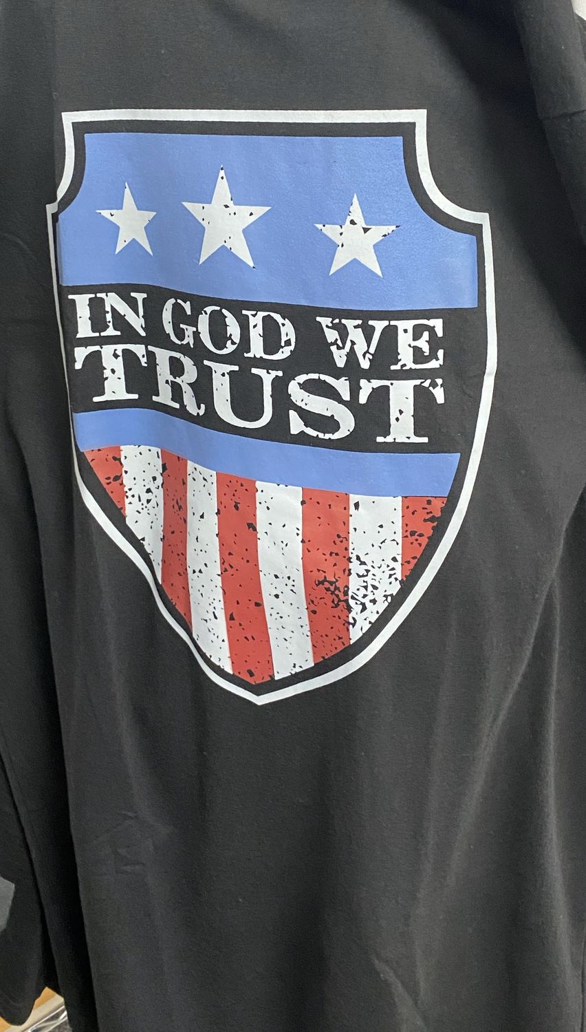Tshirt In God We Trust Black LGE