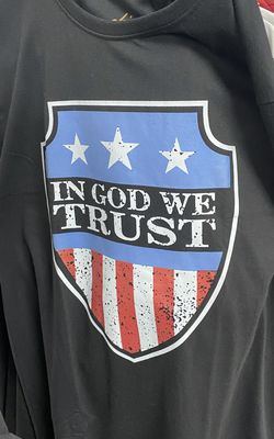 Tshirt In God We Trust Black 2XL