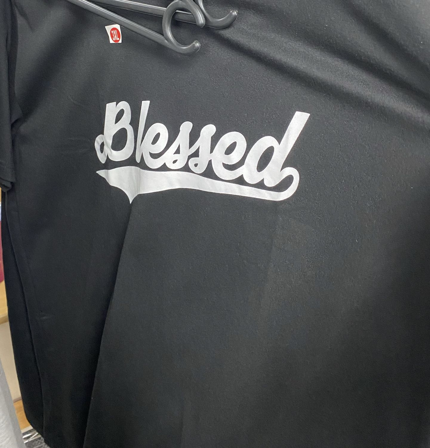 Tshirt Blessed Black LGE