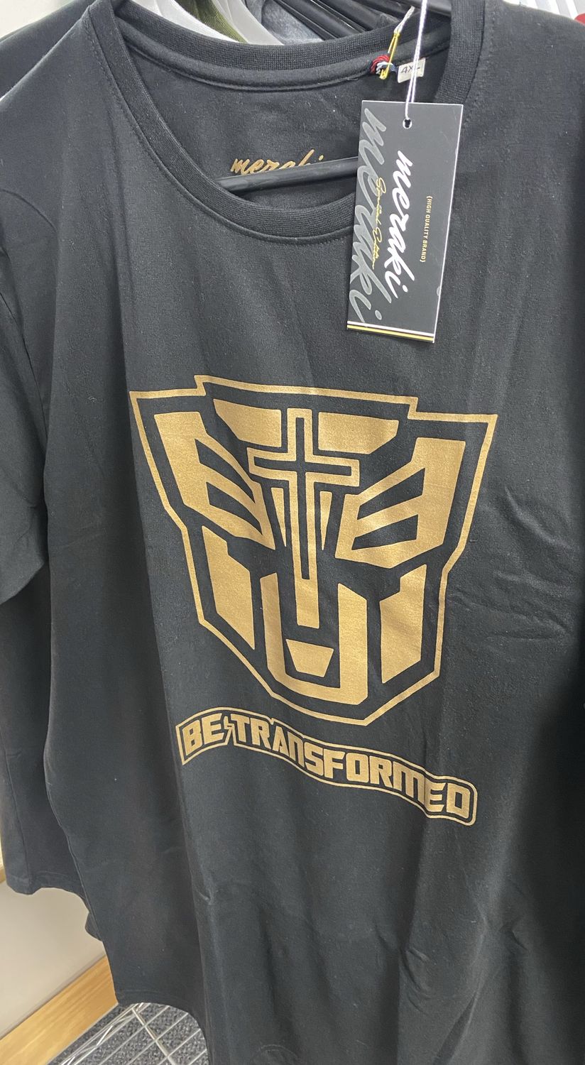 Tshirt Be Transformed Black XL