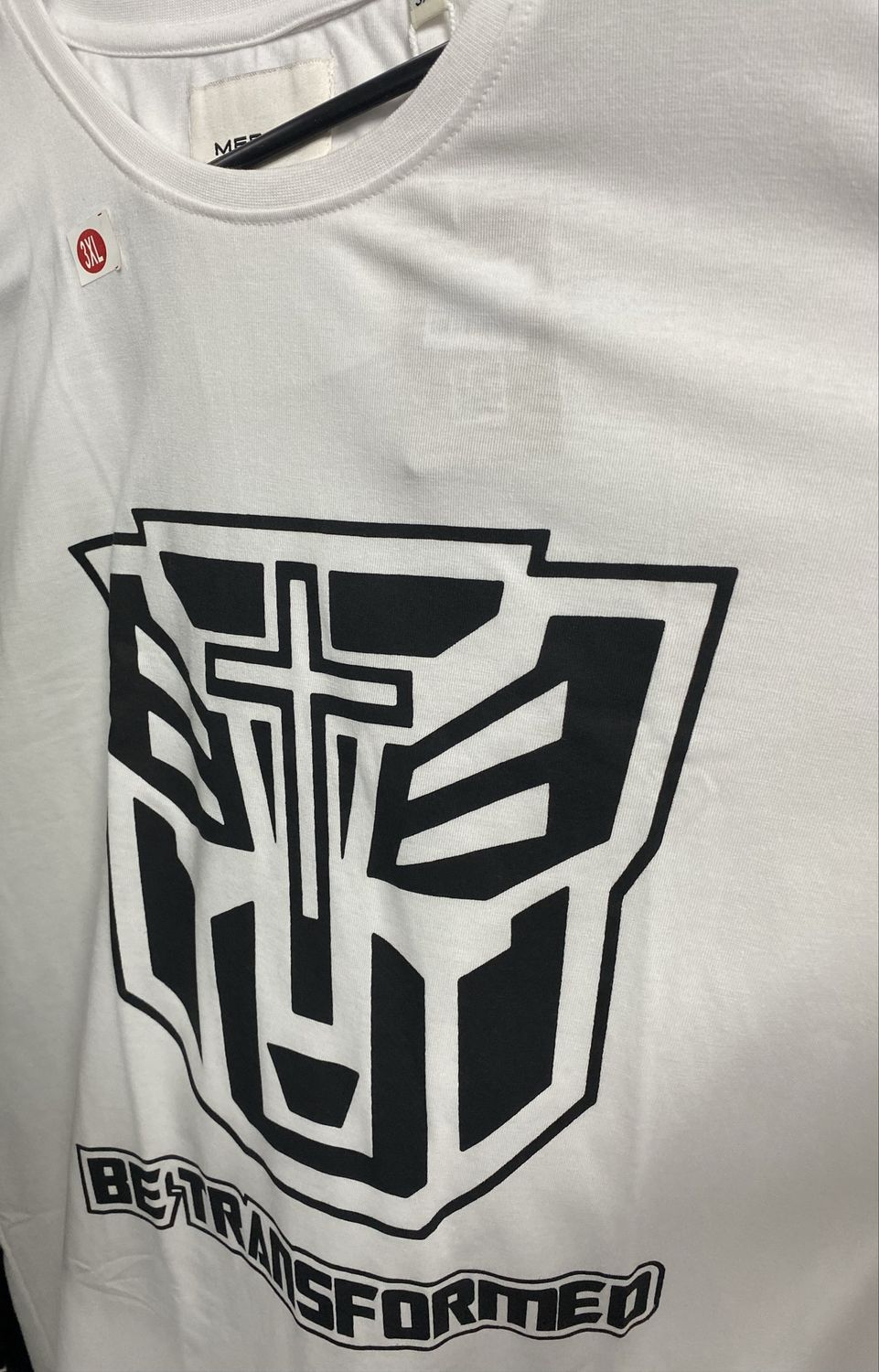 Tshirt Be Transformed White MED