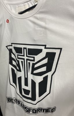 Tshirt Be Transformed White MED