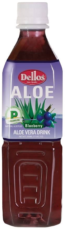 Dellos Aloe Vera Drink Blueberry 500ml