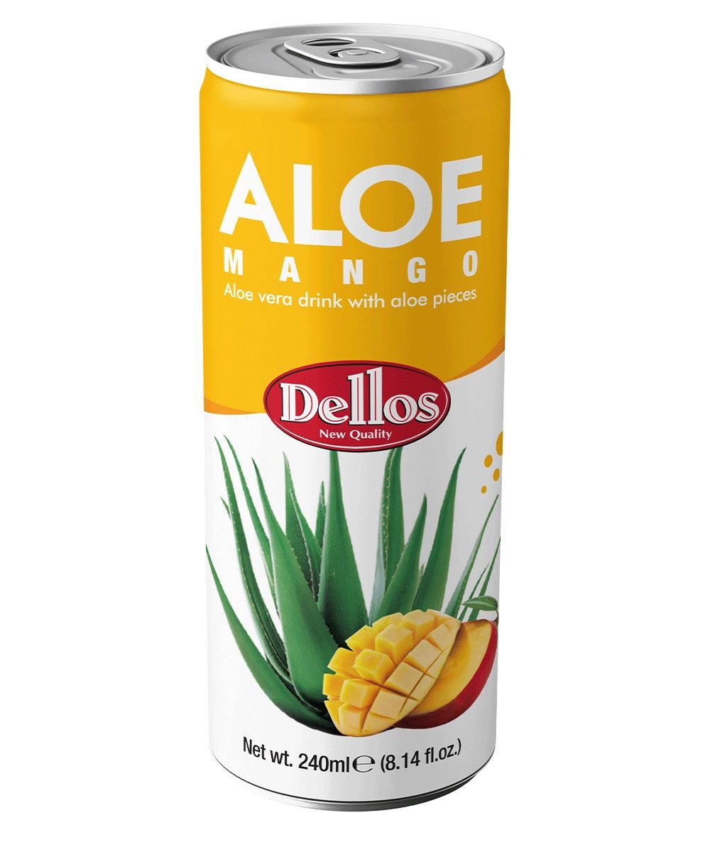 DELLOS ALOE 240ML CAN MANGO