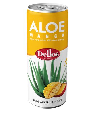 DELLOS ALOE 240ML CAN MANGO