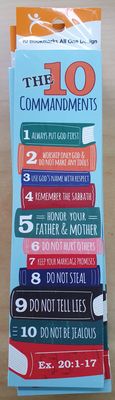 Bookmark 10 Ten Commandments 10 pack