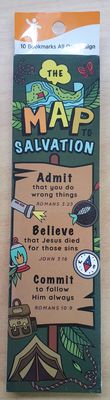 Bookmark Map to Salvation 10 pack