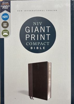 NIV Bible Giant Print Compact Dark Brown/Brown