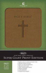 NKJV Bible Super Giant Print Brown