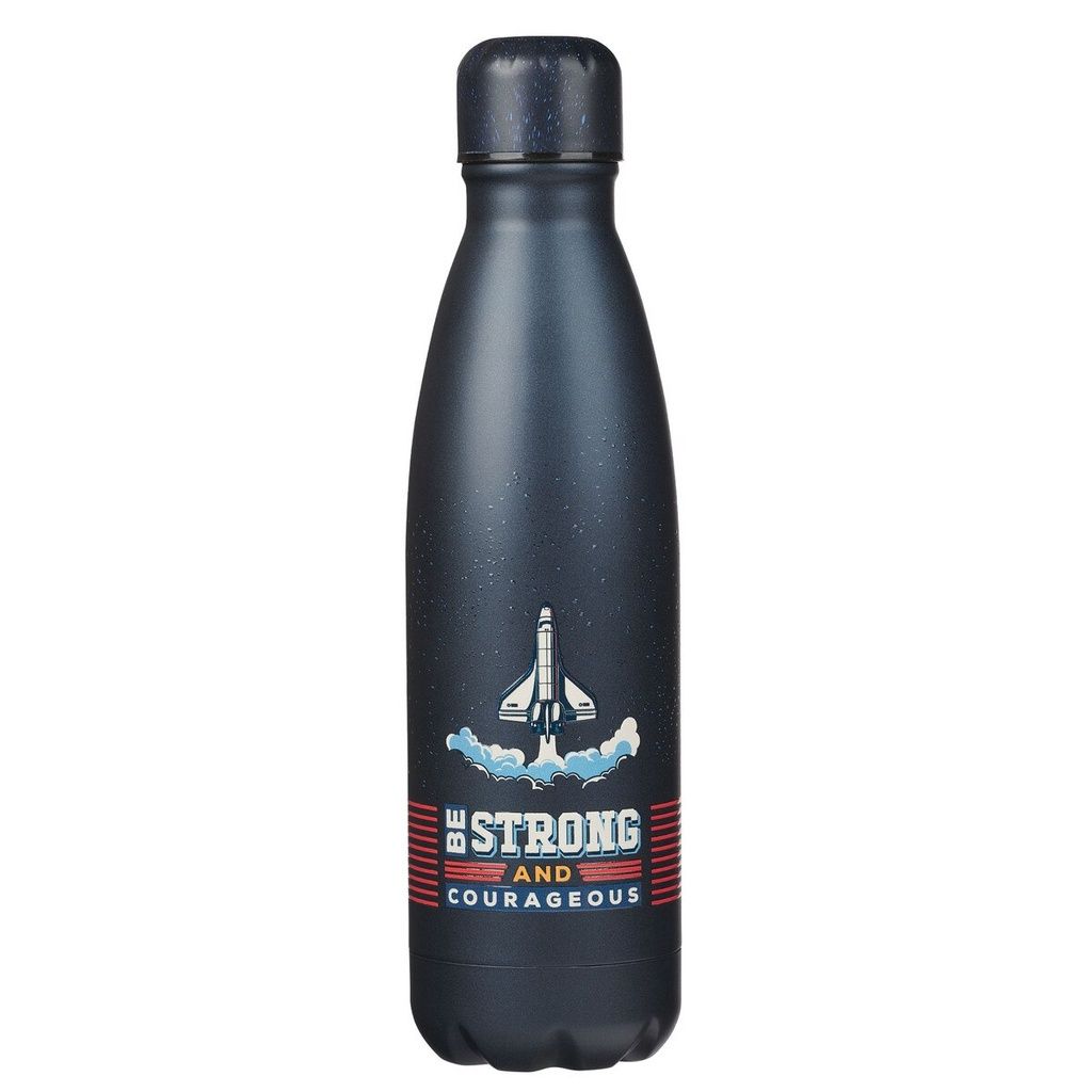 Water Bottle Be Strong Space Blue SS