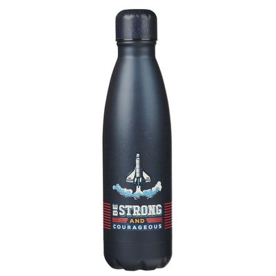 Water Bottle Be Strong Space Blue SS
