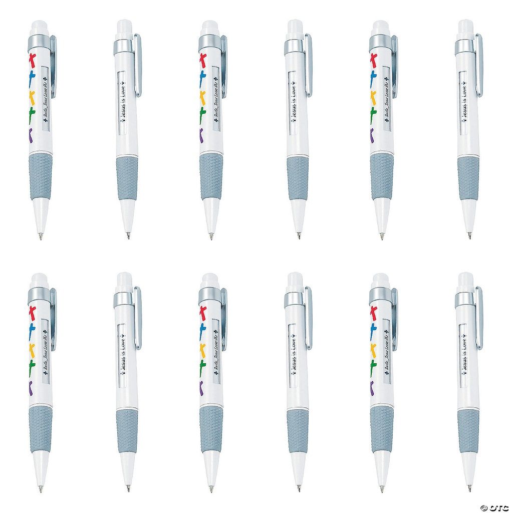 Pen Plastic Jesus Inspiration Message Cross