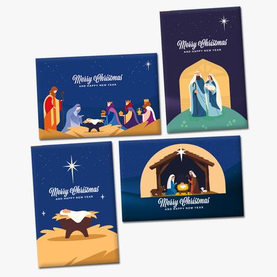BS Christmas Cards Traditional 12pk