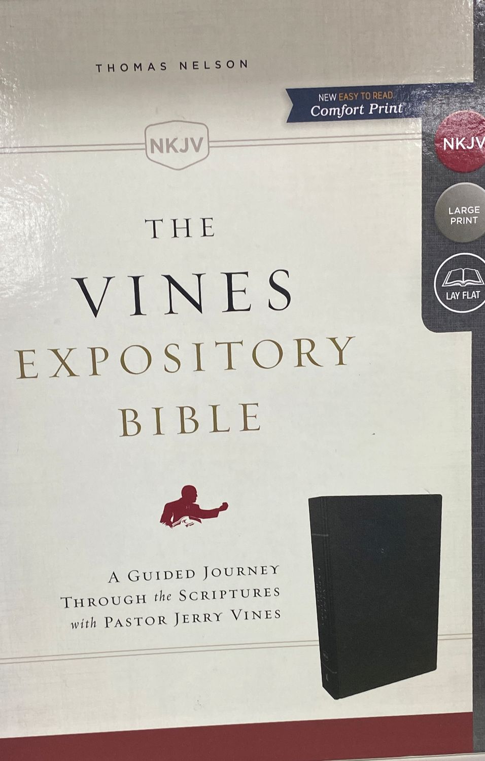 NKJV Vines Expository Bible black bonded