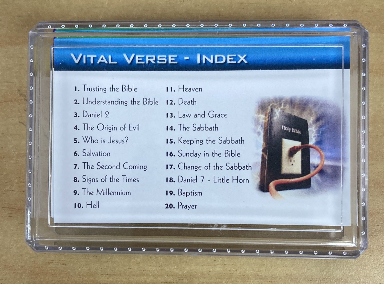 Vital Verses - 40 Bible Topics Verses Reference Cards in Box