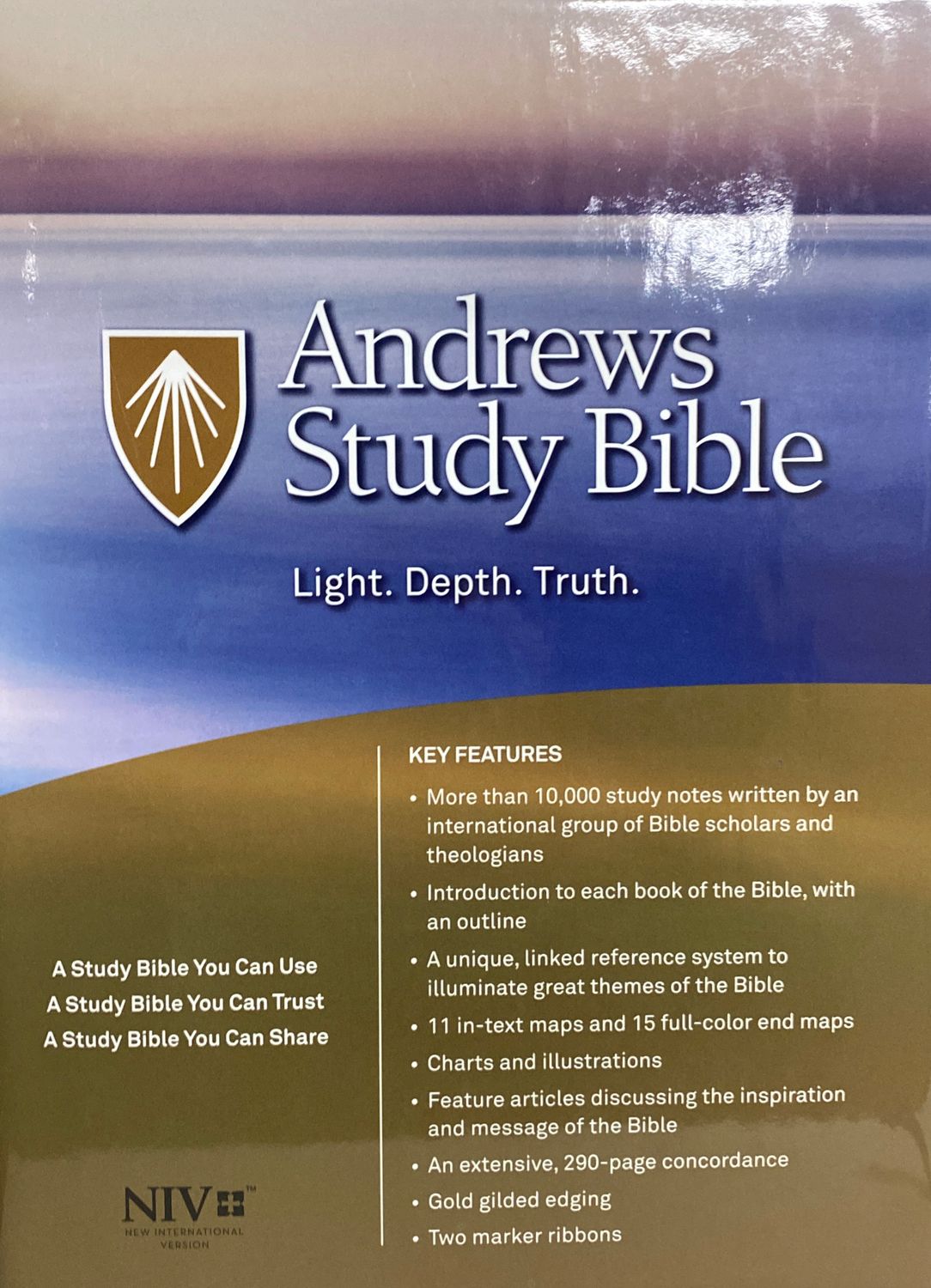 Andrews Study Bible NIV Premium Fine Leather Black