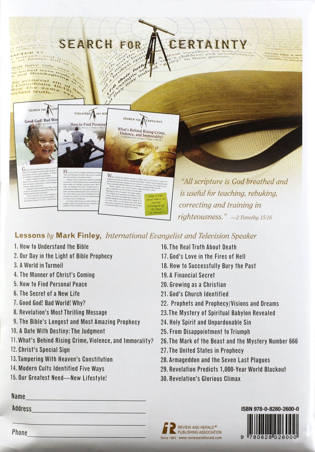 Search For Certainty 1-30