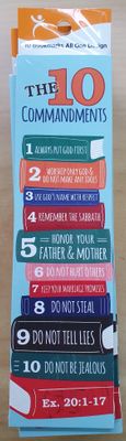 Bookmark 10 Ten Commandments 10 pack