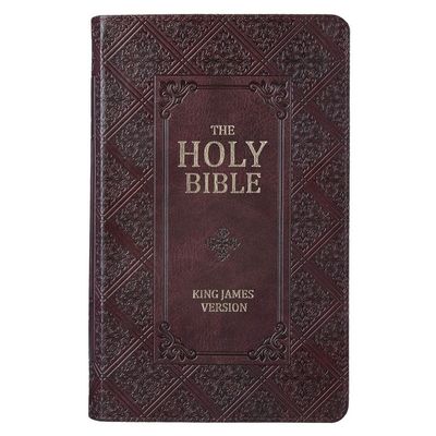 KJV Giant Print Index Dark Brown Faux Leather