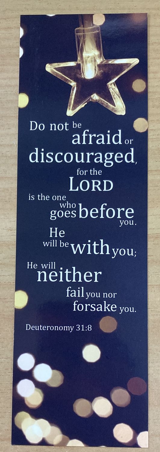 Bookmark - Do Not Be Afraid Or Discouraged. (Singles)