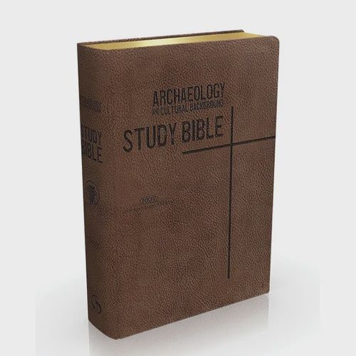 Archaeology and Cultural Background Study Bible - Genuine Leather