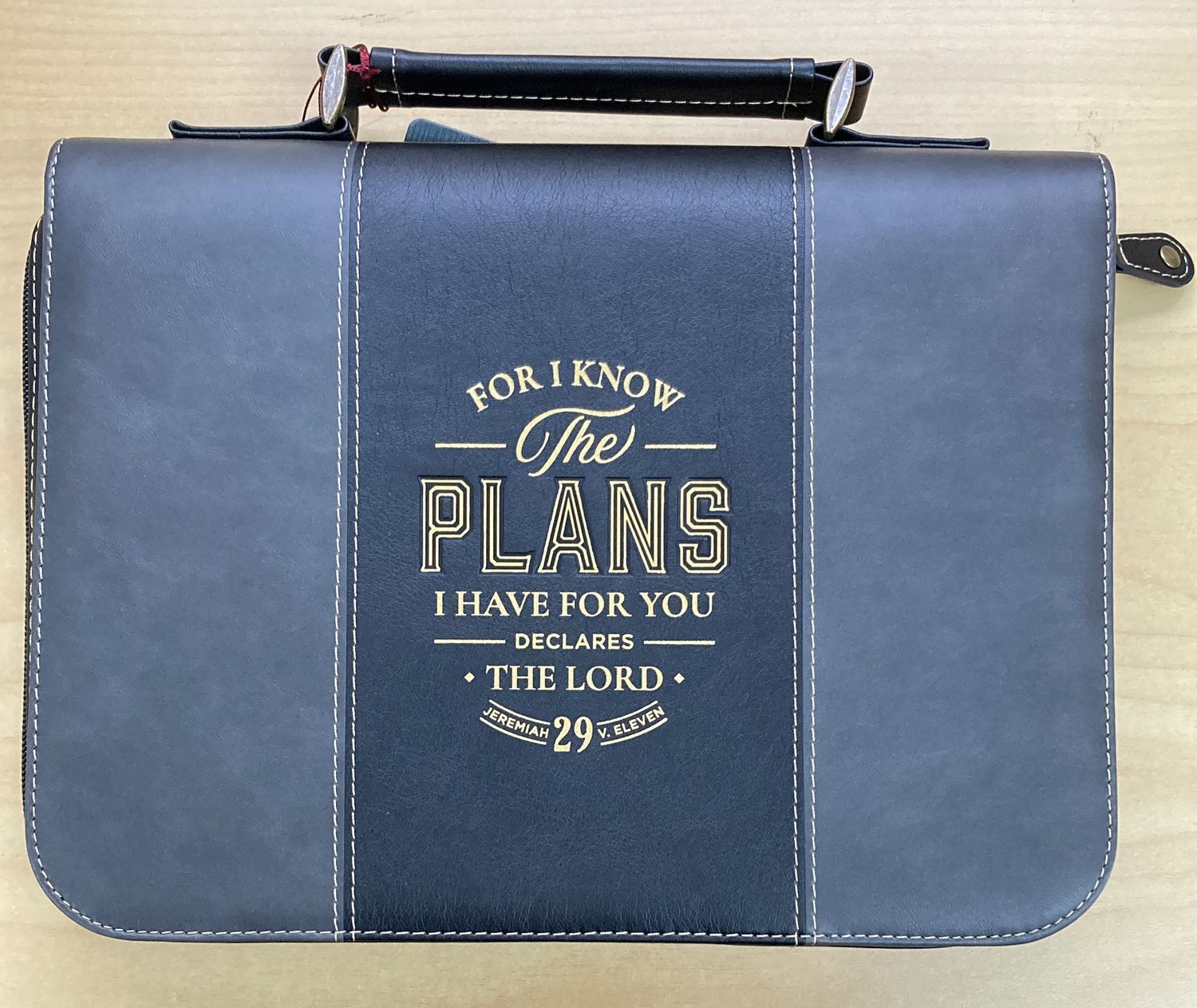 Bible Case XL I Know the Plans Charcoal