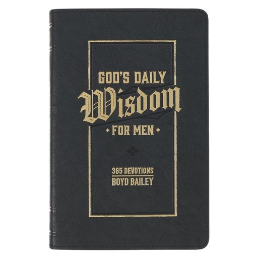 God's Daily Wisdom For Men Black Devotional
