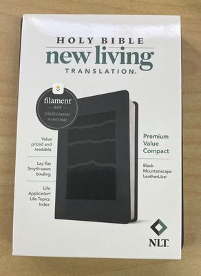 NLT Bible Compact Premium Value Filament Black Mountain