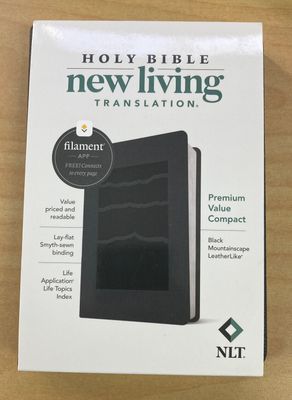 NLT Bible Compact Premium Value Filament Black Mountain