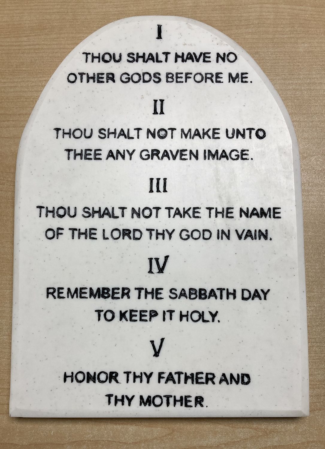 10 Ten Commandments tablets (2 tablets)