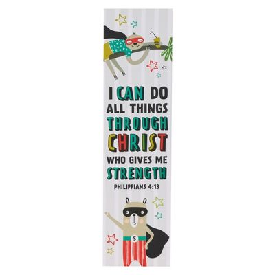 Bookmark I Can Do All Things Raccoon Superhero (10 Pack)